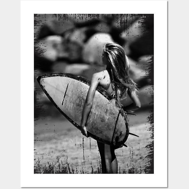 Surfer Girl Wall Art by potch94